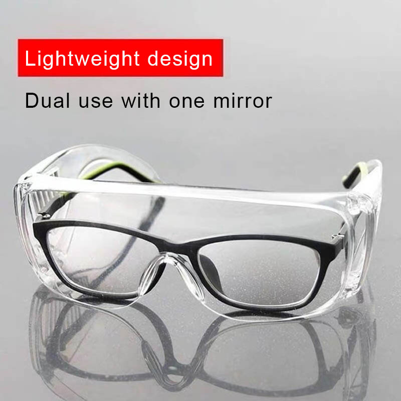 【cfh】Adult and Children Anti-droplets Dust-proof Transparent Ventilated Safety Goggles Eye Protection Glasses