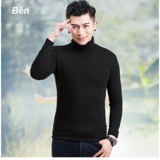 Áo thun tay dài cổ lọ body chất vải thun Trumunisex