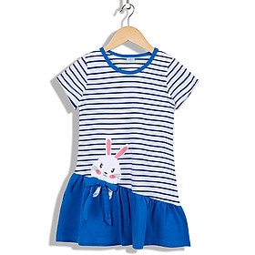 Greenbay-Đầm Bé Gái Tay Ngắn Vải Sọc 14-34 kg MEEJENA - 100% Cotton