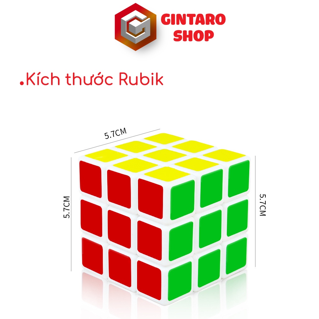 Rubik 3x3 cho bé , Đồ chơi Rubik giúp phát triển tư duy và khả năng ghi nhớ GINTARO SHOP