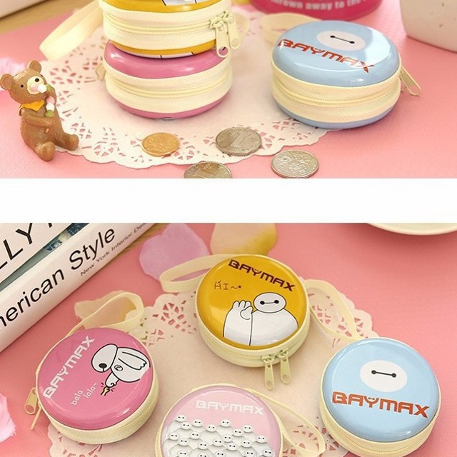 Xả hàng Hộp đựng tai nghe hình baymax bằng thiếc Xịn