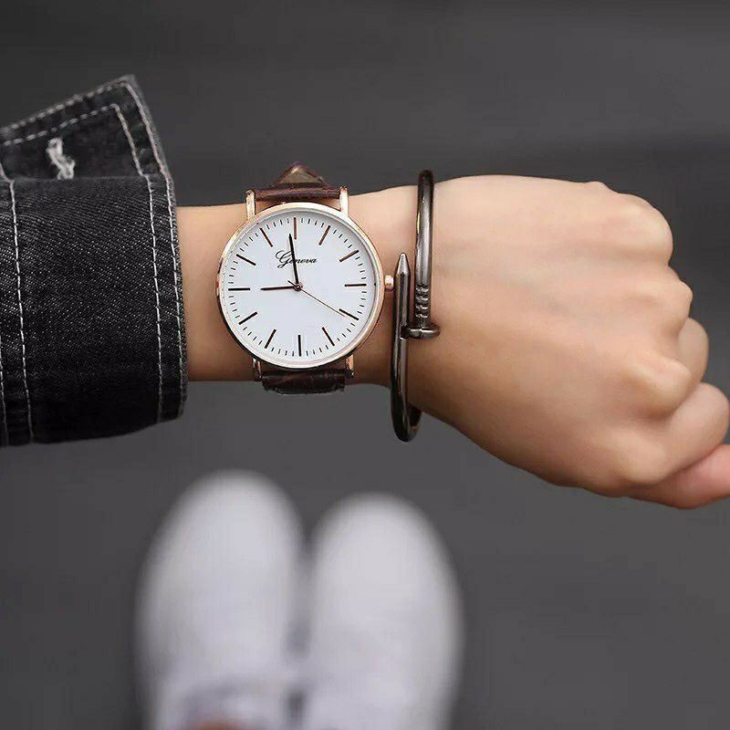 Đồng hồ nam nữGeneva dây da Hàn Quốc | BigBuy360 - bigbuy360.vn