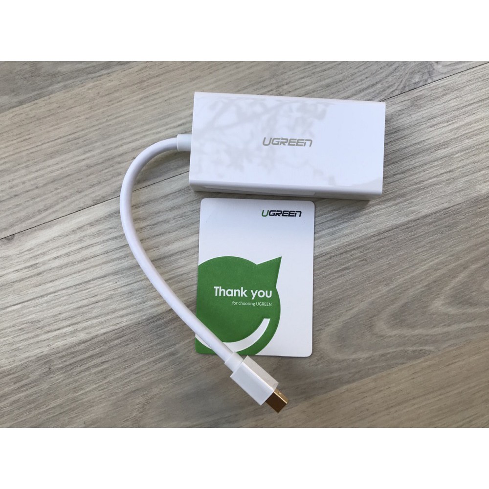 Cáp Thunderbolt To HDMI + VGA + DVI 24+1 Chính Hãng Ugreen 20417