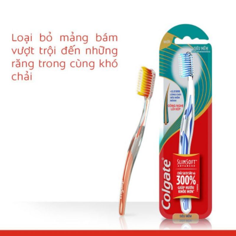 Bàn chải colgate slim soft siêu mềm mảnh