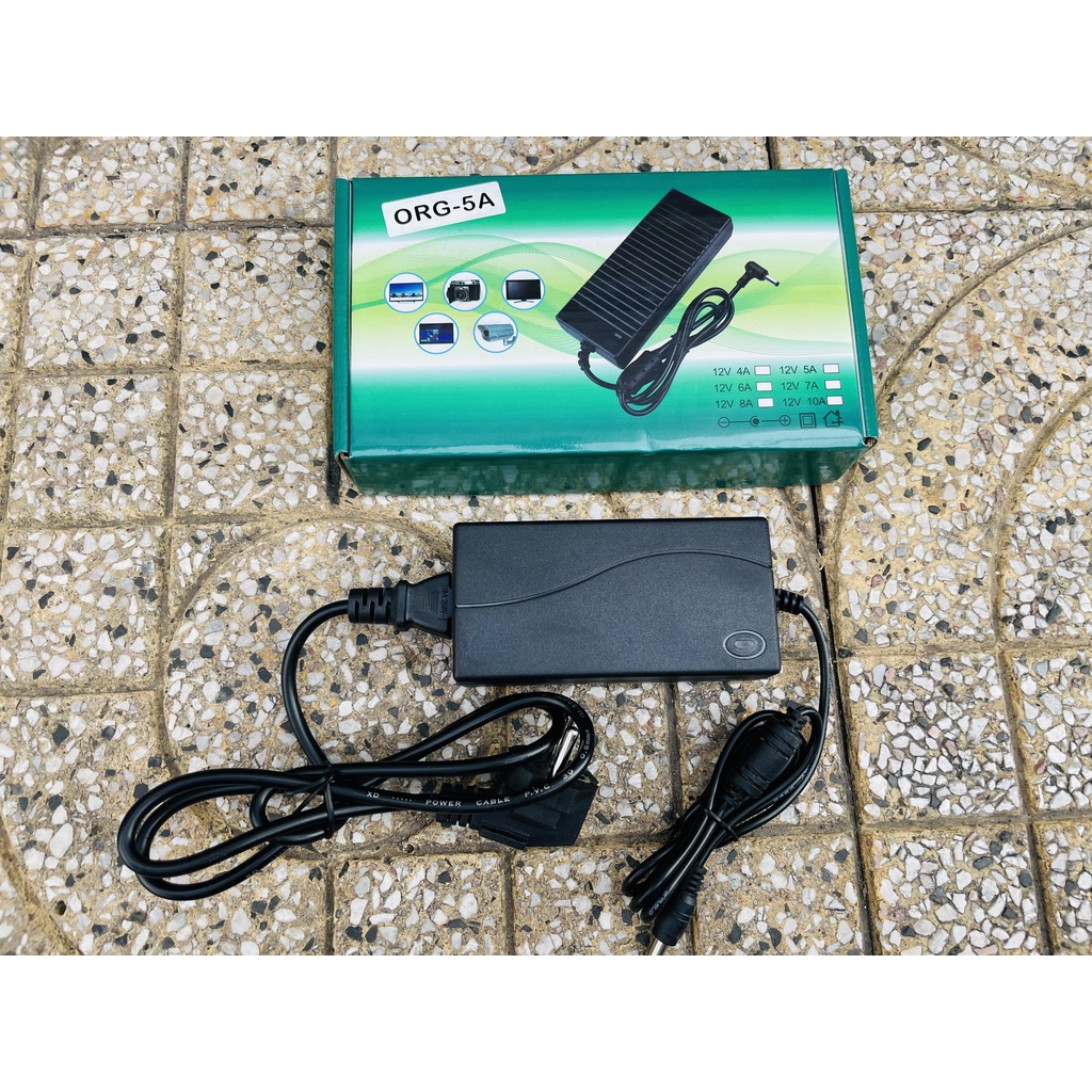 Nguồn ADAPTER 12V 5A dùng cho bơm mini, đèn led, camera. Bảo hành 6 tháng