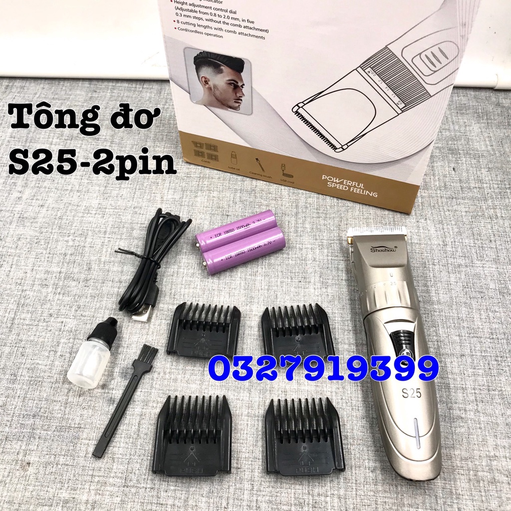 ✅Freeship✅ Tông đơ cắt tóc gia đình Shouhow S25