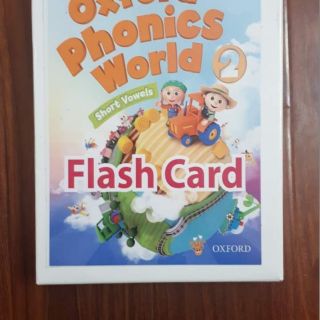 Flashcards oxford phonics world 2 2 mặt, giáo cụ dạy học