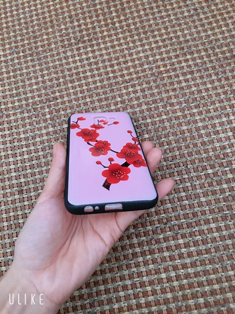 Ốp sam sung J6 (2018) Hoa Đào đỏ