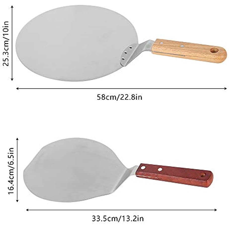 Xẻng Xúc Bánh pizza / Di Động Bằng Thép Không Gỉ Tay Cầm Tròn Cho Nhà Bếp CR1