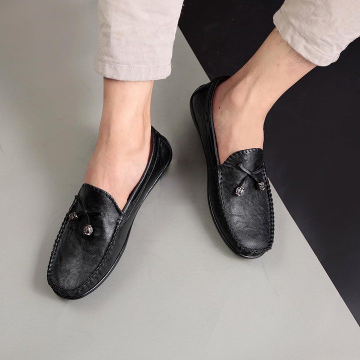 [Xả Hàng Nghỉ Tết]Giày lười nam đẹp chất liệu da bò cao cấp siêu mềm mại phong cách hiện đại trẻ trung GL088
