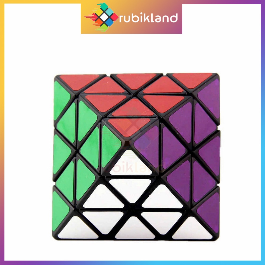 Rubik Biến Thể Lanlan 4x4 8-Axis Skewb Diamond Octahedron Rubic 8 Mặt Bát Diện Đều Đồ Chơi Trí Tuệ Trẻ Em