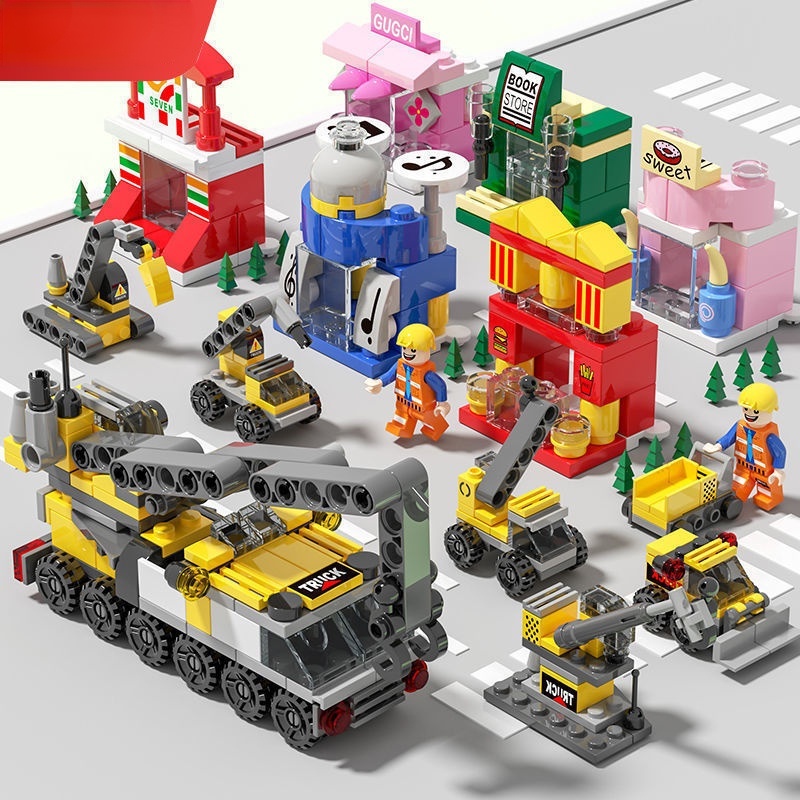 Đồ Chơi Lego Hình Xe Cảnh Sát Quân Đội Mini Dễ Thương Cho Bé