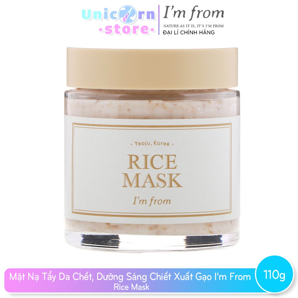 Mặt Nạ Gạo Dưỡng Sáng Da I'm From Rice Mask 110g