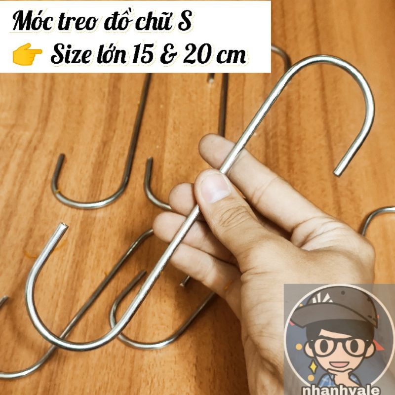 HÀNG DÀY ĐẸP 1 CÁI MÓC TREO CHỮ S SIZE LỚN, TO, DÀY, CHẮC CHẮN