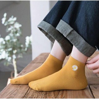 Combo 5 đôi Tất nữ cổ ngắn hoa cúc