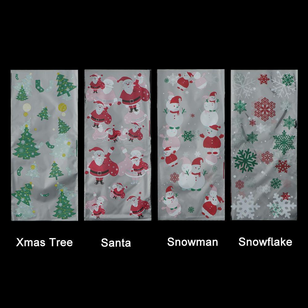 .Set 50 Túi Đựng Kẹo Họa Tiết Hoạt Hình Giáng Sinh