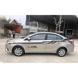 Tem Dán Sườn Xe Vios Thể Thao Mẫu Mới