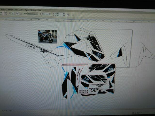 Tem rời xe MSX đặt in