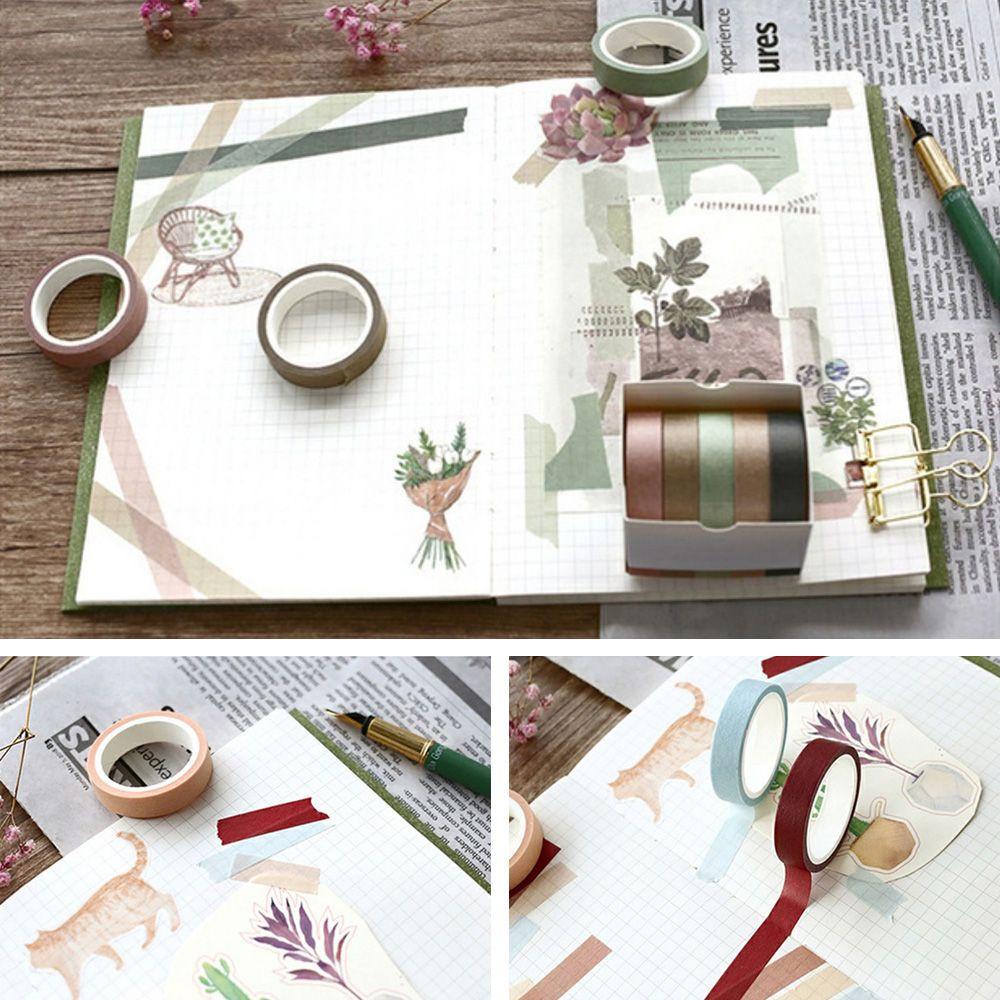 PINEVN Bộ 12 Cuộn Băng Dính Trang Trí Thời Trang