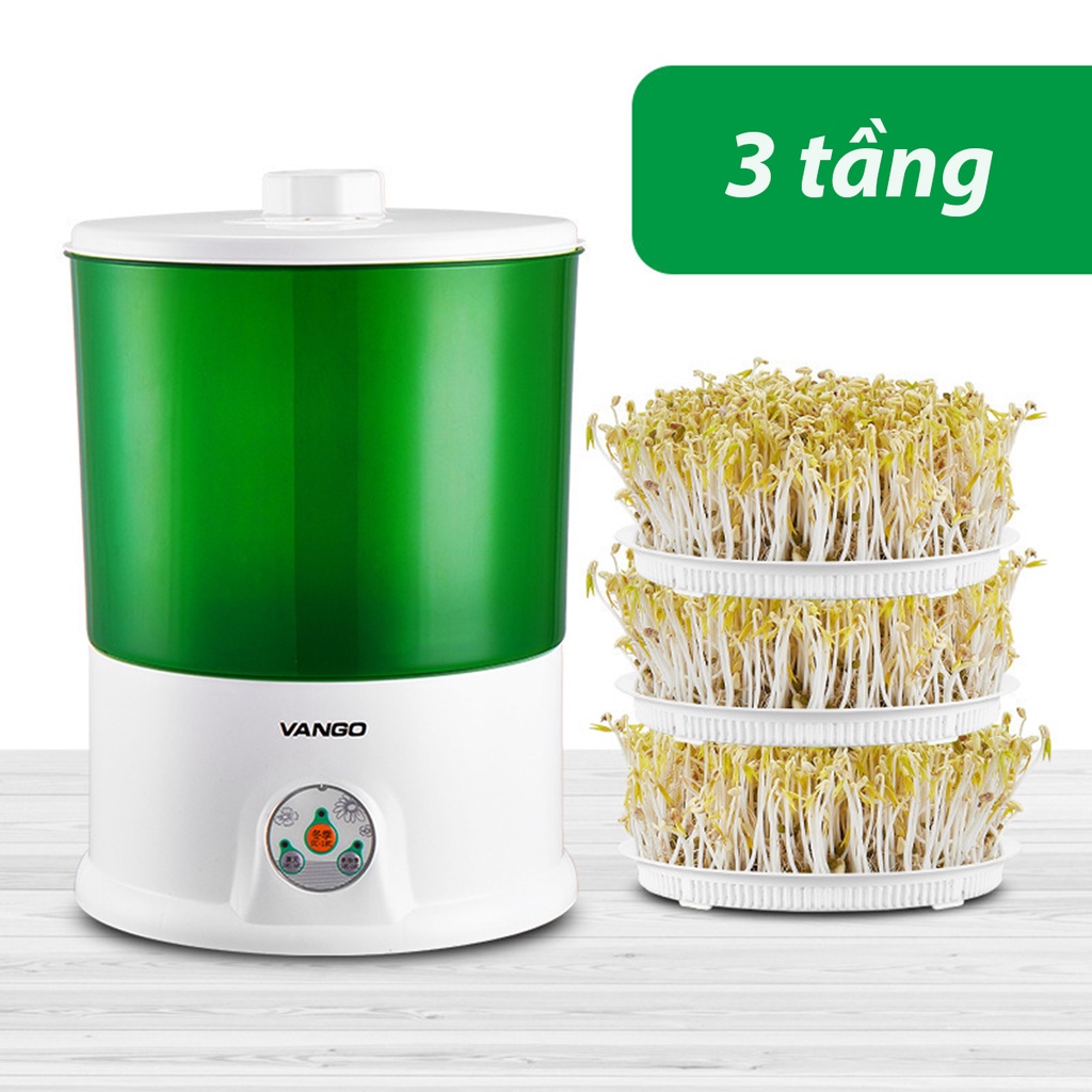 Máy Trồng Giá Thông Minh Đa Năng Tiện Dụng Tại Nhà (Năng suất: 100gr đỗ xanh cho ra 1- 1.5 kg giá đỗ thành phẩm)