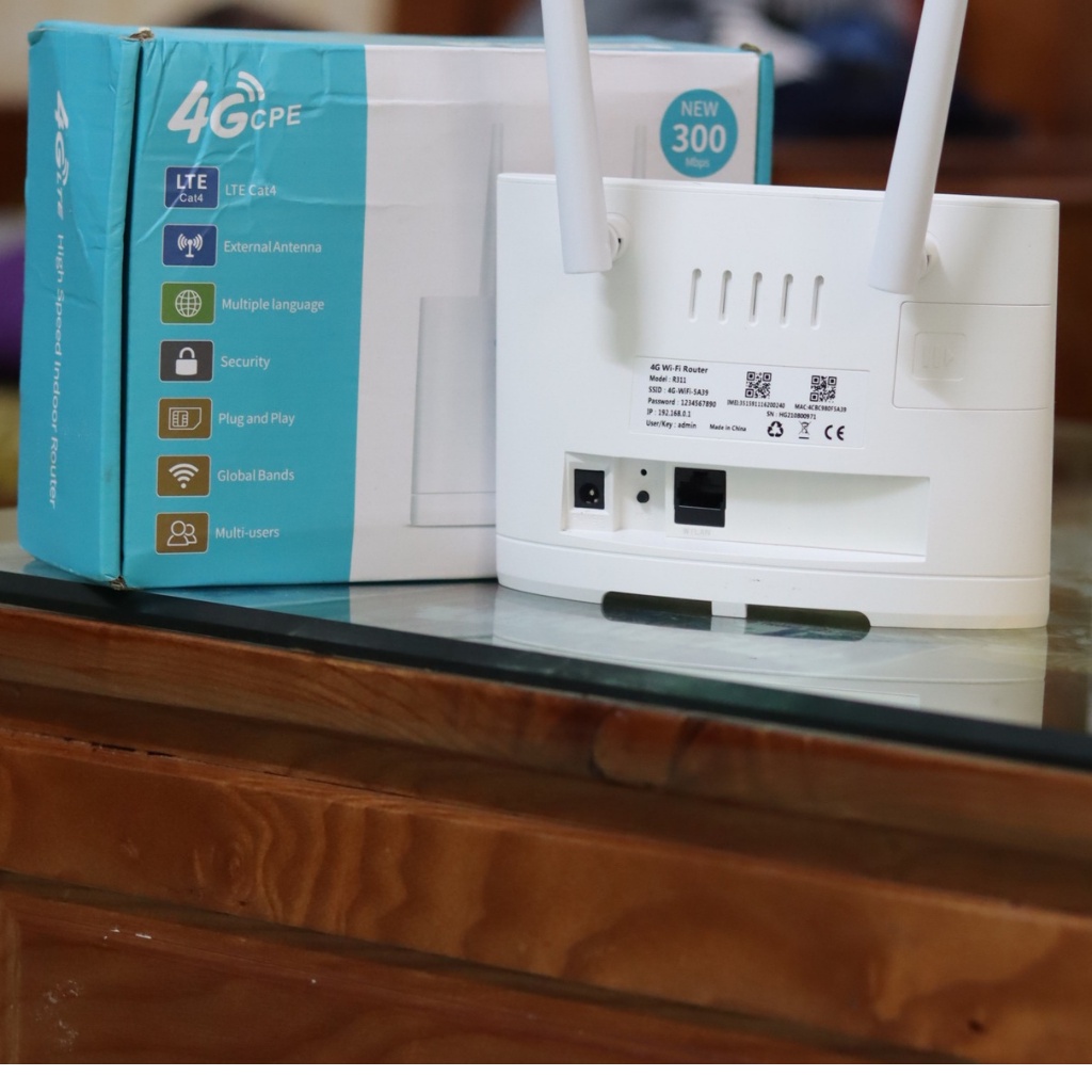 Cục phát wifi từ sim 4G LTE không dây di động có cổng lan 300Mbps