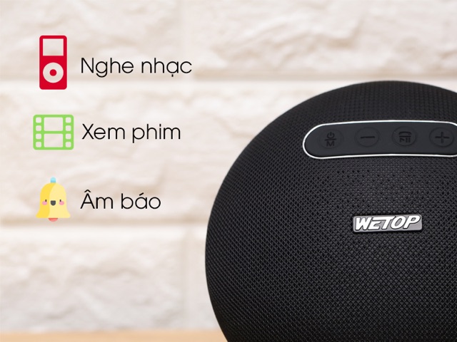 [Mã ELHACE giảm 4% đơn 300K] Loa Bluetooth Wetop A3 Đen