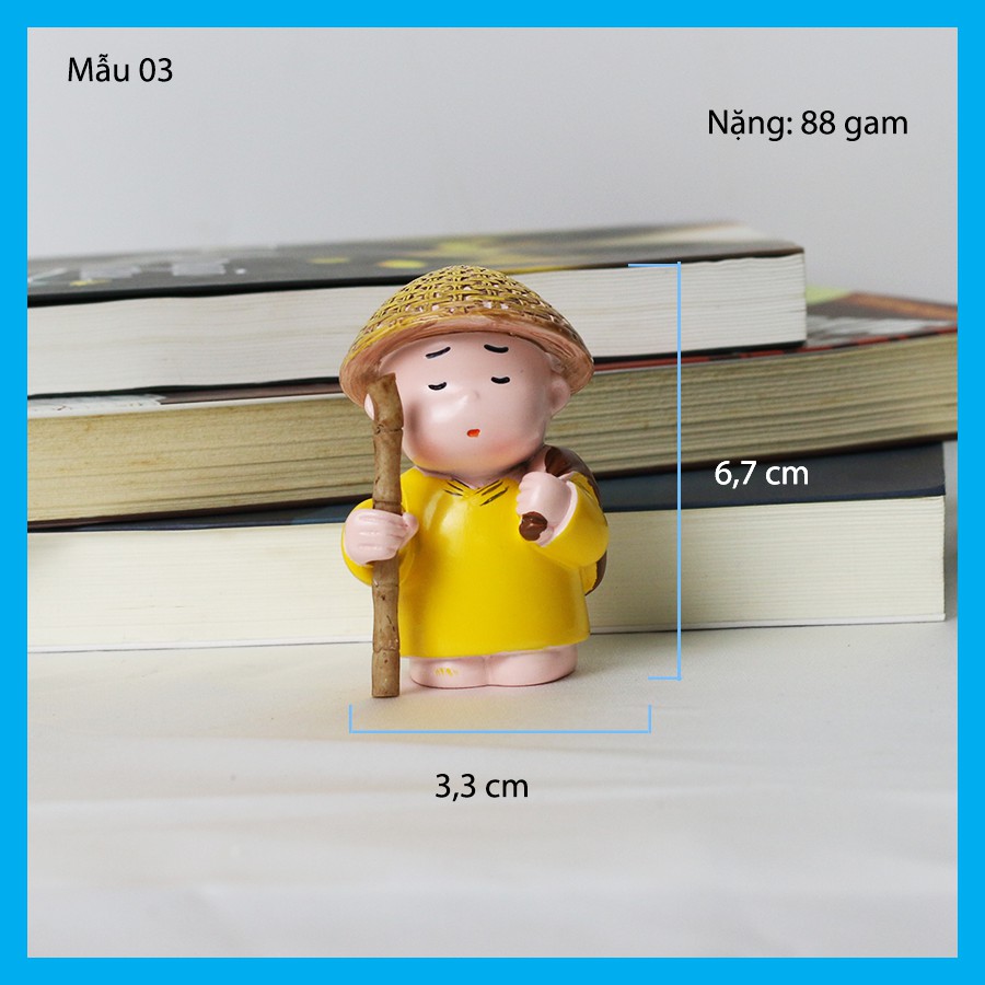 Bộ tượng tứ không - Bộ tượng chú tiểu cute - Bình an, sức khỏe - Hiên Nhà | BigBuy360 - bigbuy360.vn