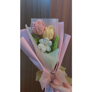 (P003) Tulip Crochet 3 Bông💐
