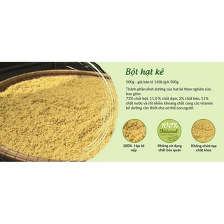 1kg bột hạt kê nếp loại 1 - nhà làm dùng nấu cháo, nấu chè, làm bánh mì thơm ngon