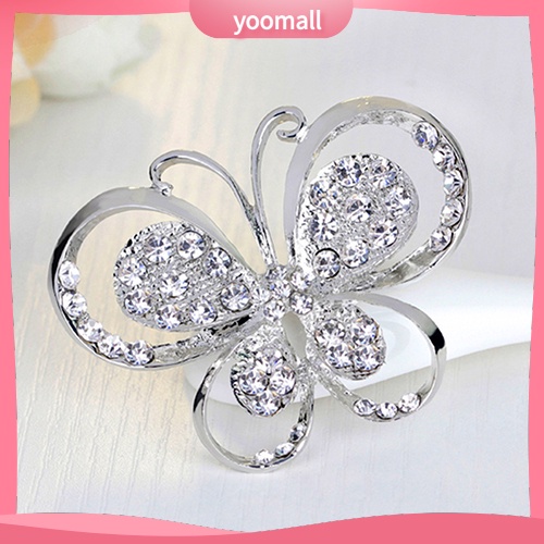 Ghim Cài Áo Hình Bướm Đính Đá Thời Trang Cho Nữ