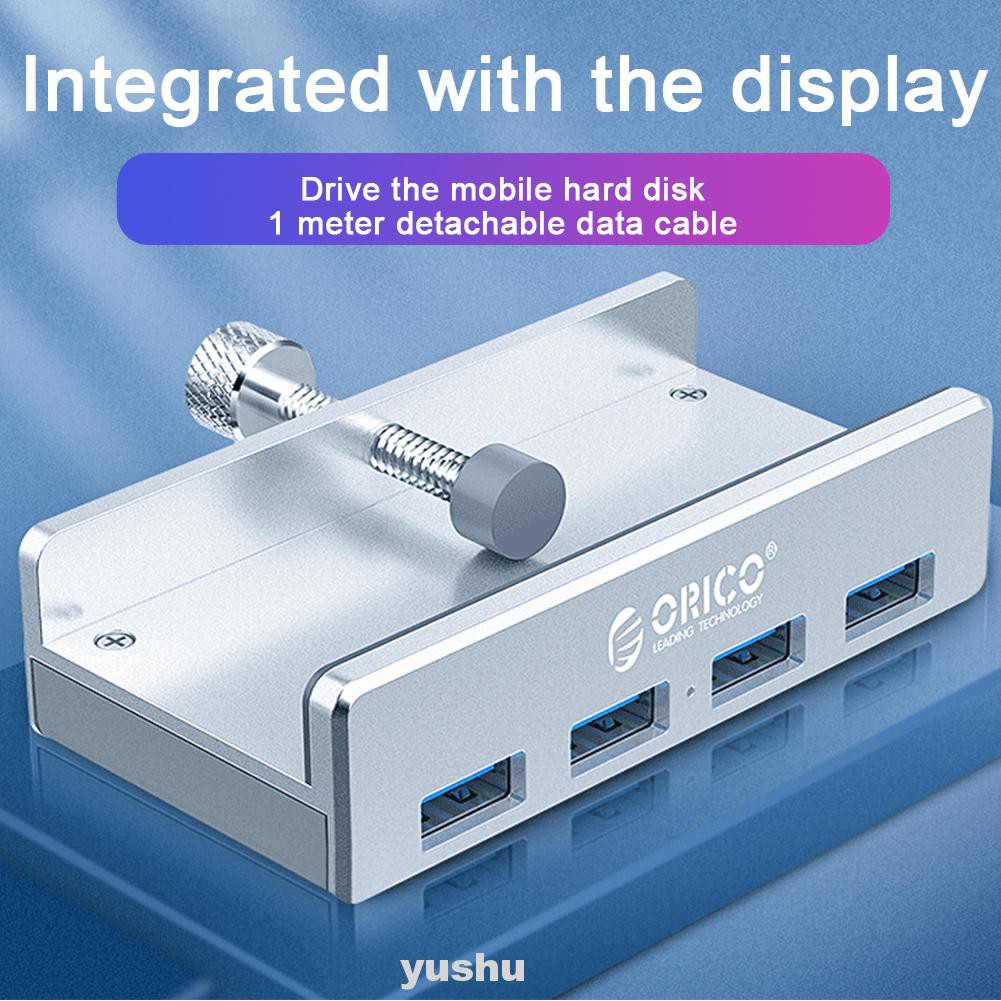 Bộ Chuyển Đổi Dữ Liệu 4 Cổng Usb 3.0 Cho Laptop Pc 10-32mm Có Đèn Led