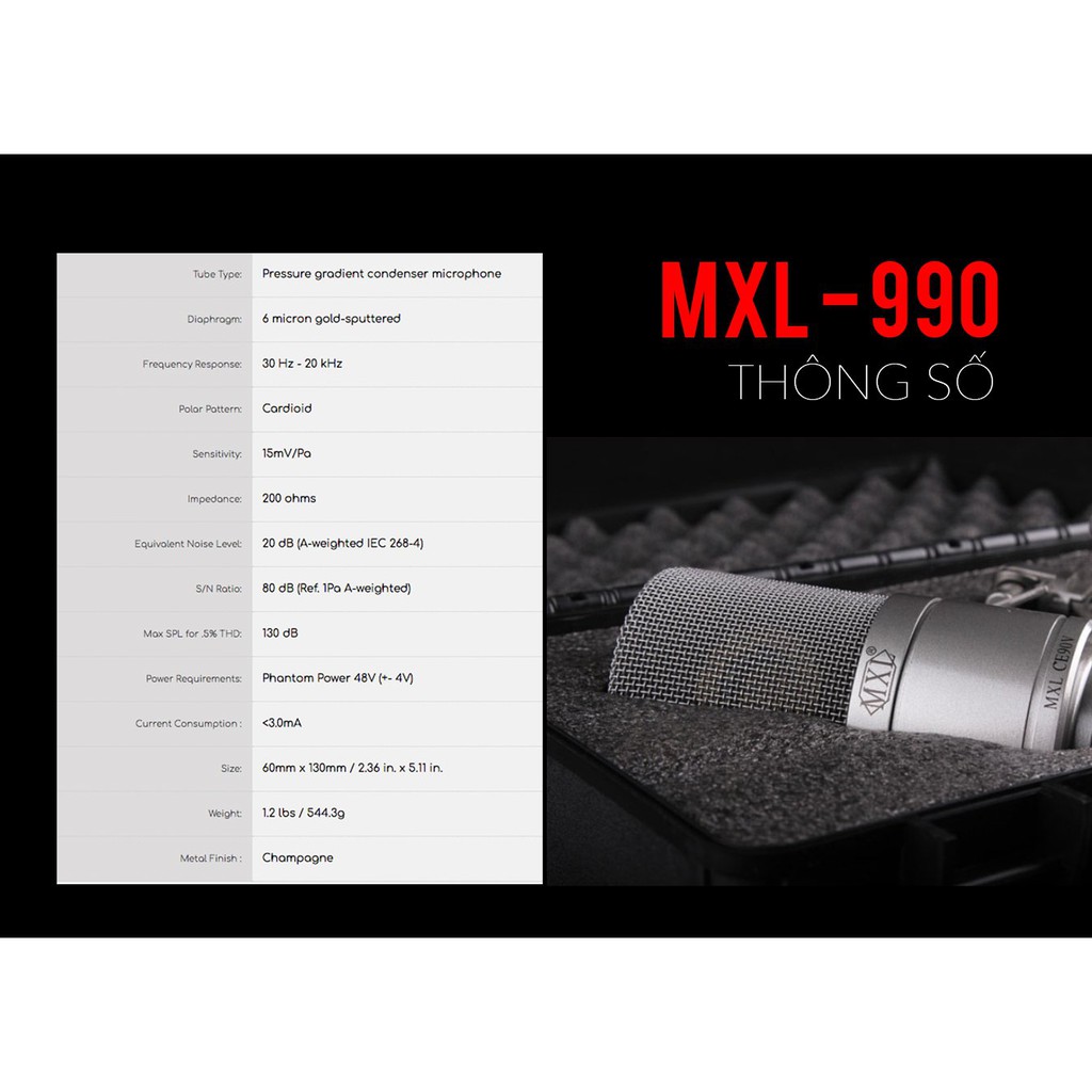 【Chính hãng】COMBO livestream Icon Upod Pro Micro thu âm MXL 990 - BẢO HÀNH  1 đổi 1 trong 12 tháng