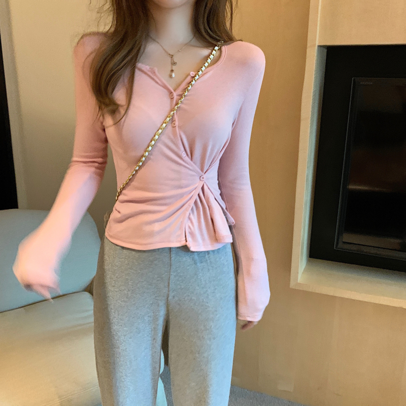 Áo tay dài/ Quần dáng rộng IELGY thời trang xinh xắn thoải mái cho nữ