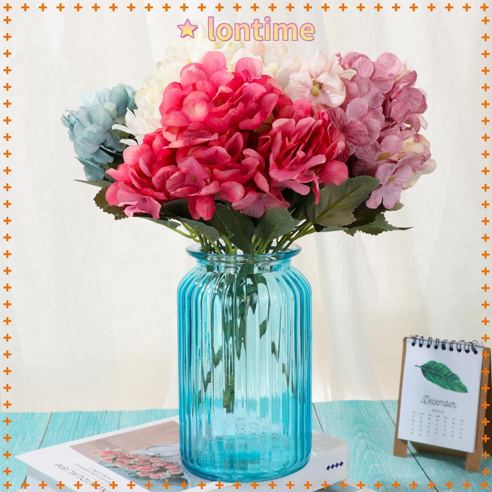 Bó 6 Hoa Cẩm Tú Cầu Nhân Tạo Bằng Lụa Sống Động Dùng Trang Trí