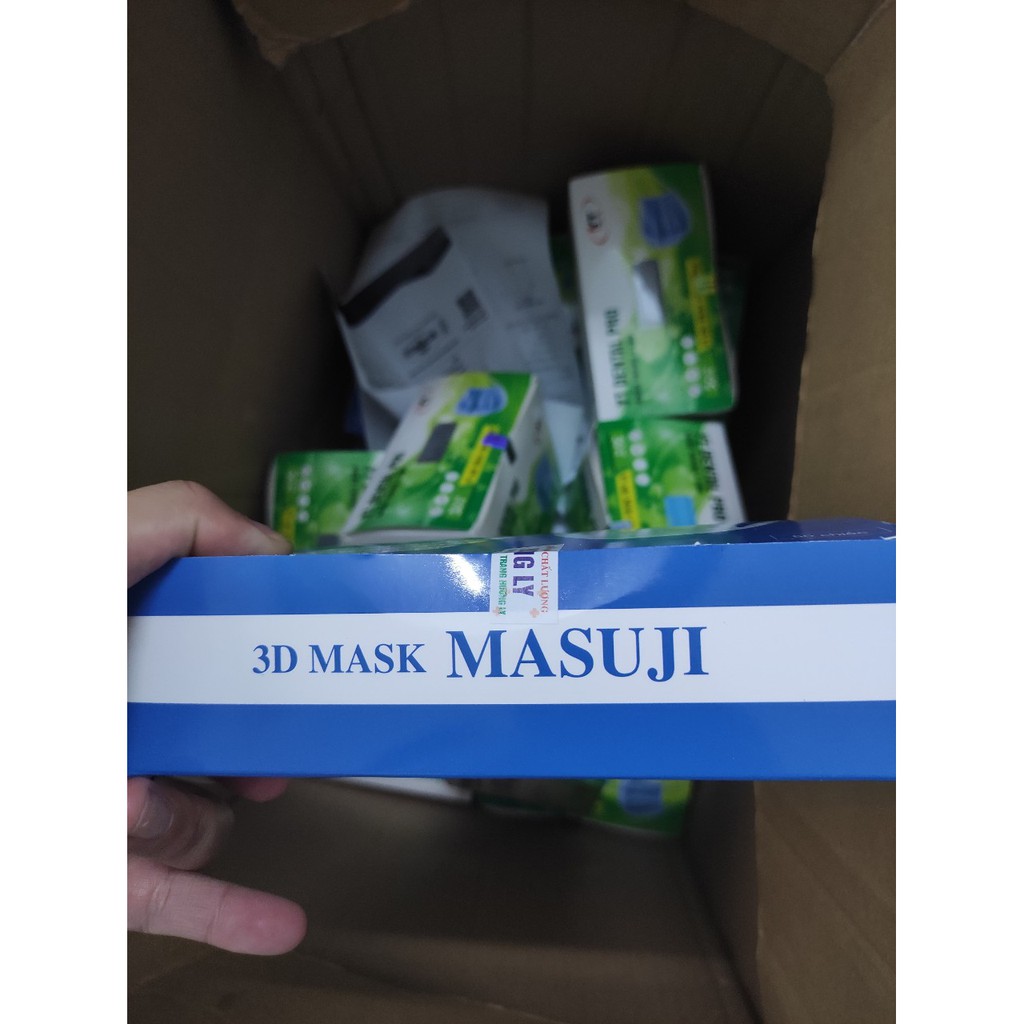 [Sale 3 ngày] Khẩu Trang 3D Mask  Masuji Xuân Lai Công nghệ Nhật Bản Hộp 50 Chiếc Lọc khuẩn Lọc Mùi Êm Mềm Mại | BigBuy360 - bigbuy360.vn