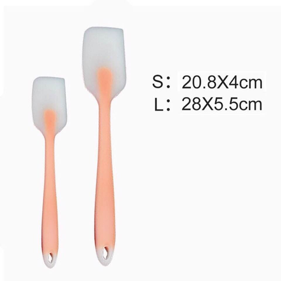 Phới dẹt silicon size 21 cm FREESHIP (ĐÚC/TRONG) - Kadi Mart nguyên liệu &amp; dụng cụ làm bánh