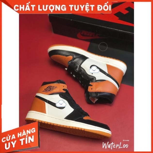 [FREE SHIP] Giày sneaker JD1 cổ cao cam đen, Giày 𝐉𝐨𝐫𝐝𝐚𝐧 𝟏 cam cao móc đen nam nữ full box + tặng dây | WebRaoVat - webraovat.net.vn