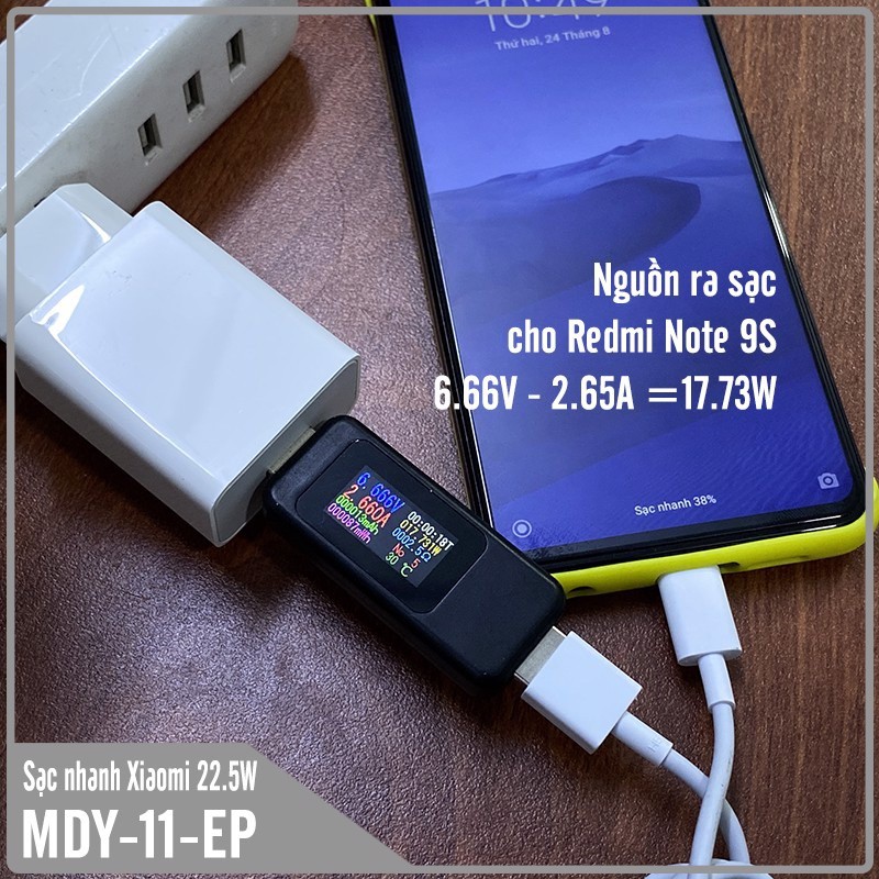 Củ sạc nhanh QC 4.0 theo máy Xiaomi Redmi Note 9S MDY-11-EP (22.5W)