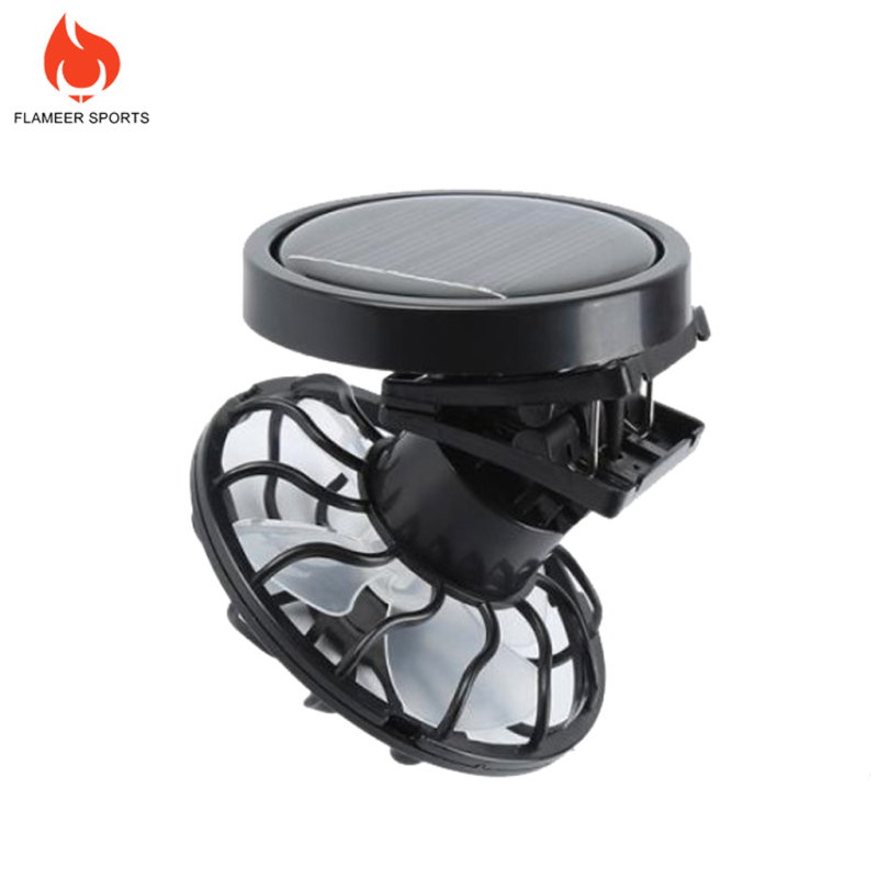 Quạt Điện Năng Lượng Mặt Trời Kẹp Mũ Thể Thao Dùng Khi Đi Câu Cá Du Lịch