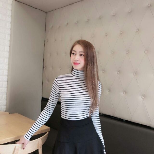 ÁO CỔ CAO LEN GÂN ( kèm ảnh thật )