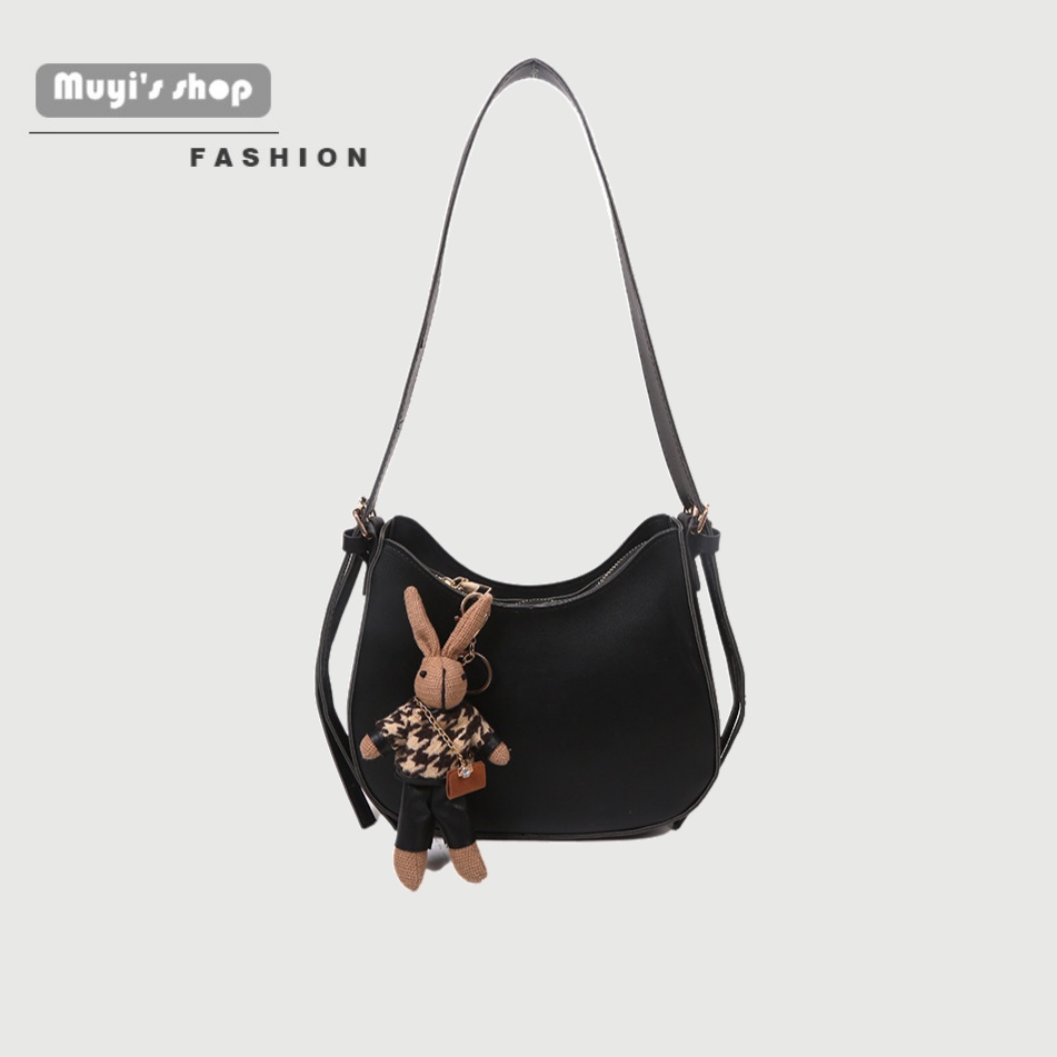 Túi Đeo Chéo Màu Trơn Thời Trang Thu Đông Mới Cho Nữ