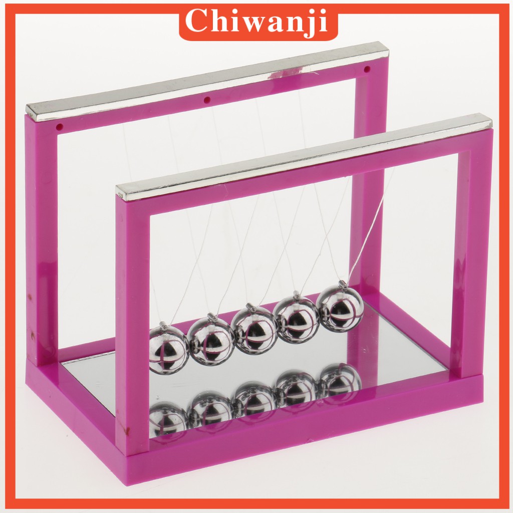 Nôi Em Bé Newton Với 5 Quả Bóng Cân Bằng Kim Loại Để Bàn Trang Trí Nhà Cửa / Văn Phòng