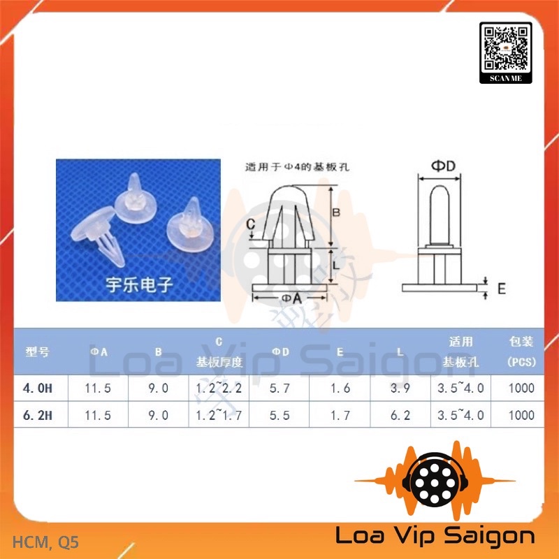 [10 CÁI] Chân nhựa bảo vệ loa ( chân đơn, chân đôi)