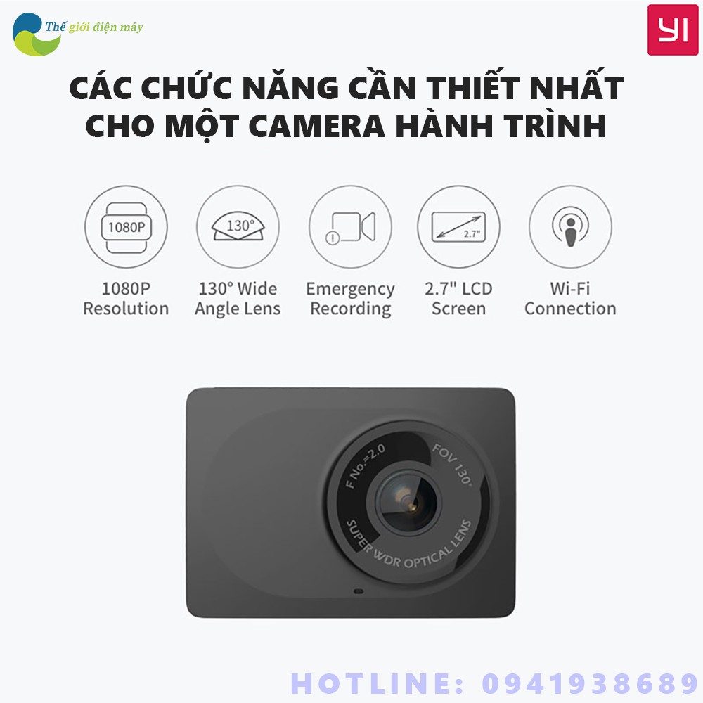 [Bản quốc tế ] Camera Hành Trình Xiaomi Yi Car DVR 1080P - Bảo Hành 6 Tháng - Shop Thế Giới Điện Máy | BigBuy360 - bigbuy360.vn