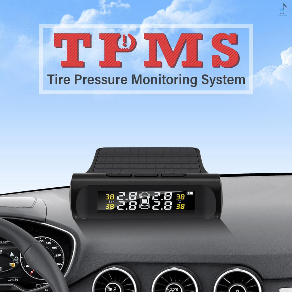 Hệ Thống Theo Dõi Áp Suất Lốp Xe Hơi Tpms Không Dây 4 Cảm Biến Nhiệt Độ