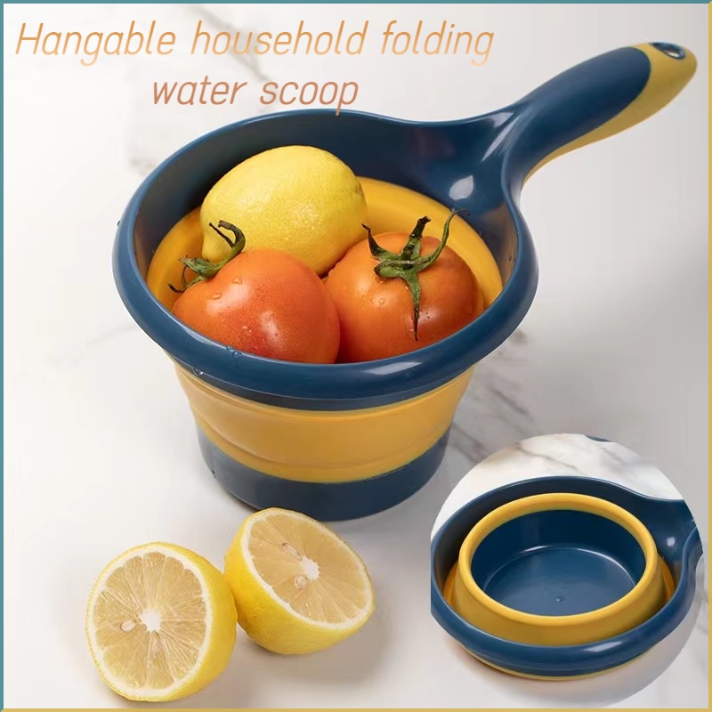 Ca Múc Nước Bằng Silicone Có Thể Gấp Gọn Tiện Lợi Dành Cho Nhà Bếp / Phòng Tắm