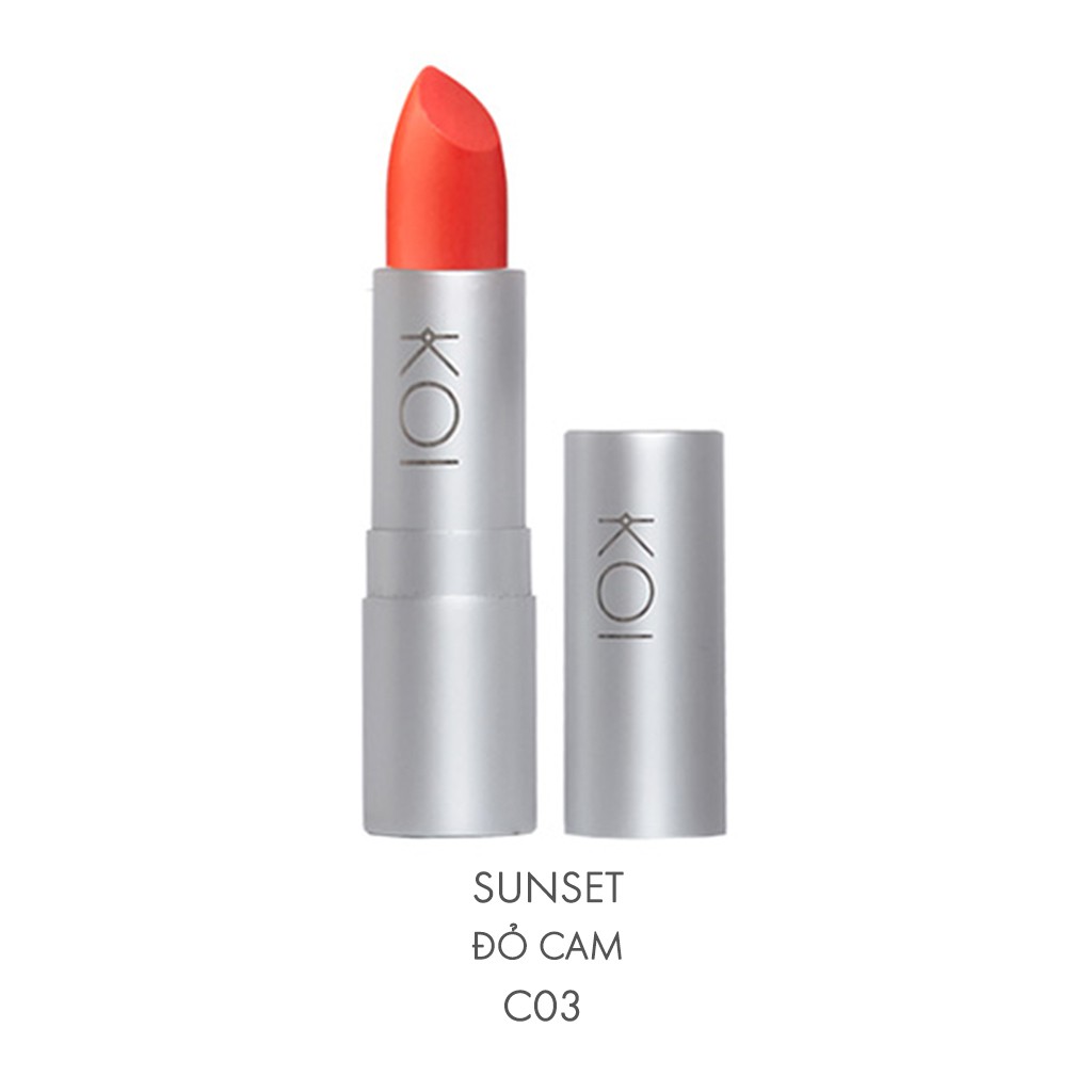 SON LÌ KHÔNG CHÌ MỀM MÔI KOI CHIC - ĐỎ CAM - SUNSET C03 | BigBuy360 - bigbuy360.vn