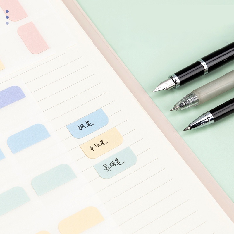 Deli Giấy Dán Ghi Chú Trong Suốt Nhiều Màu Có Thể Xé Ra