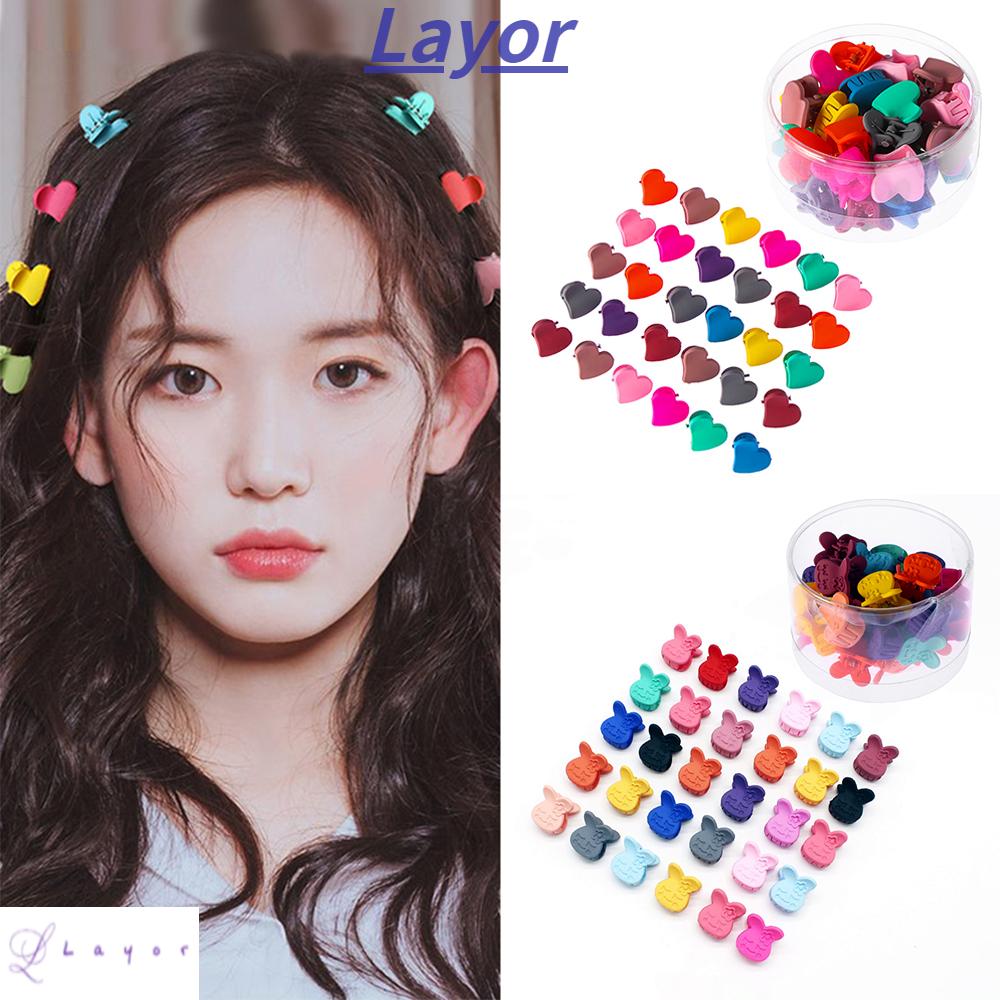 Bộ 10/20/30 Kẹp Tóc Càng Cua Hình Bông Hoa Màu Sắc Ngọt Ngào Phong Cách Hàn Quốc Cho Nữ