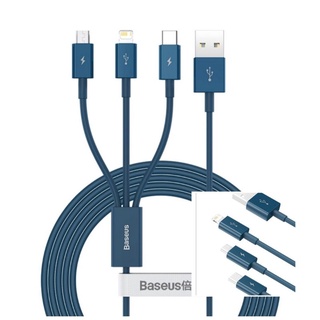[NEW]Dây cáp sạc Baseus Type-C micro USB 3.5A 3 trong 1